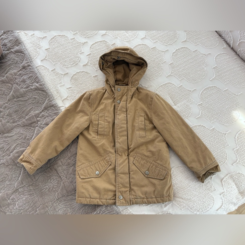 GAP Kids Canvas Utility Coat in Acorn Size 6/7 Youth S